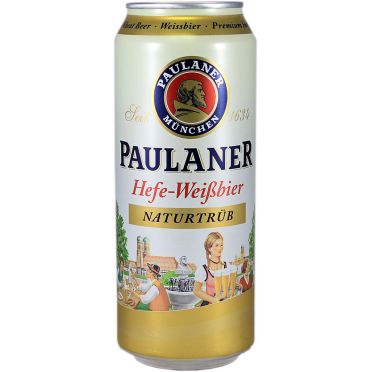 Canette Paulaner Hefe Weissbier 50cl